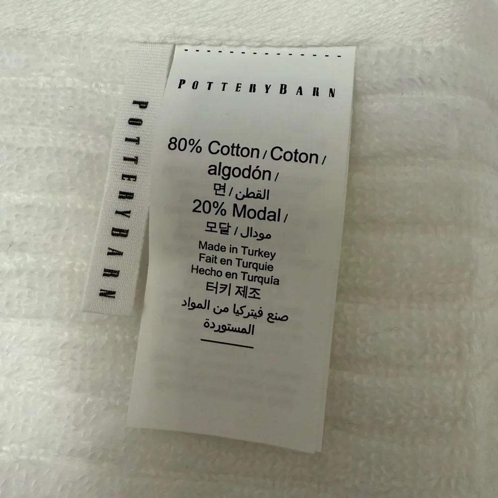 Opalhouse White Textured Ribbed Cotton Face Cloth